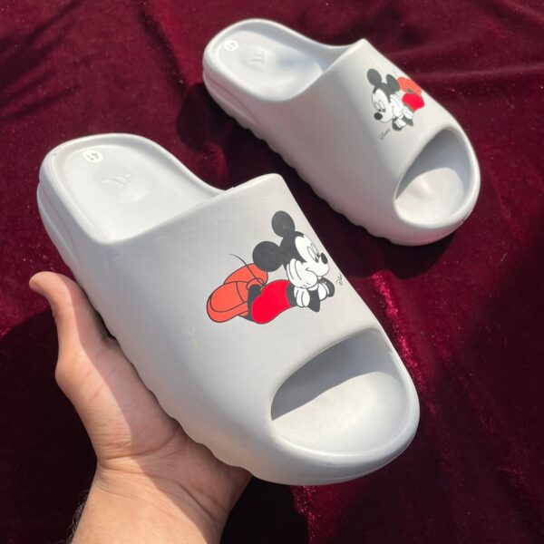 Yeezy Micky Mouse Slides (Silver)