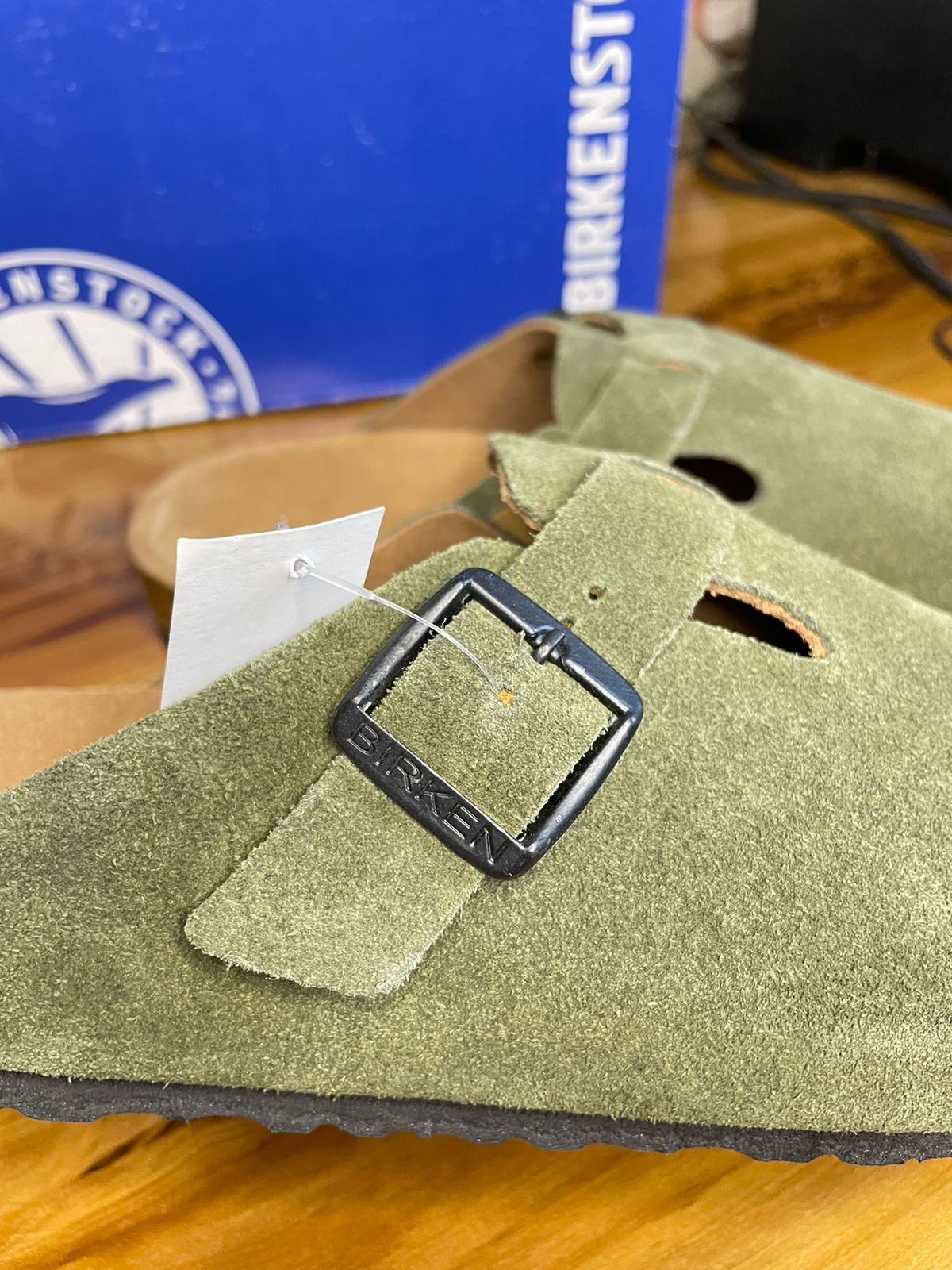 Boston Slides (Suede Green)