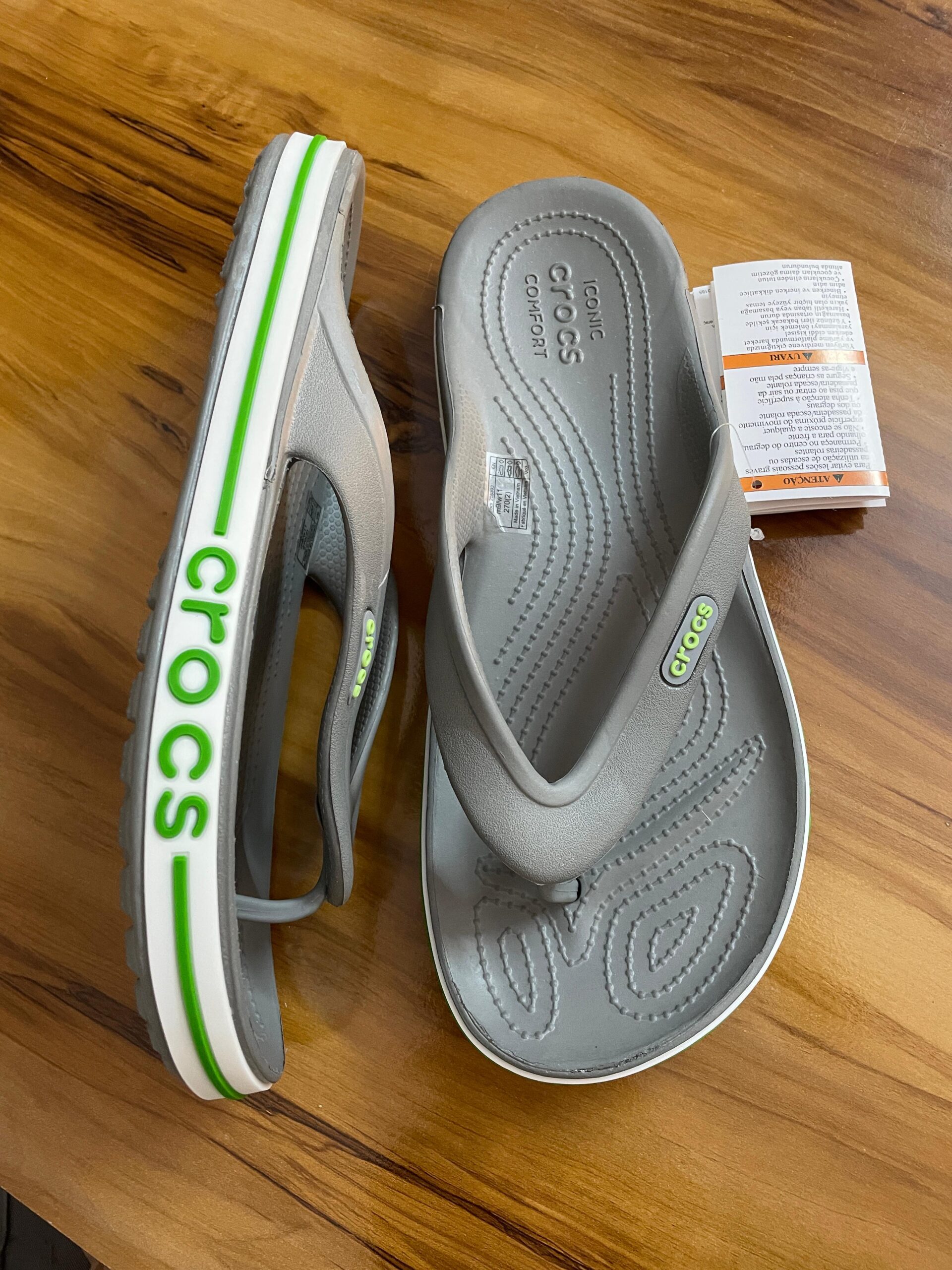 Bayaband Flip-Flops (Grey Neon) - Image 3