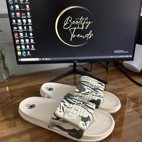 # Off Court Adjust Printed Slides (Beige)