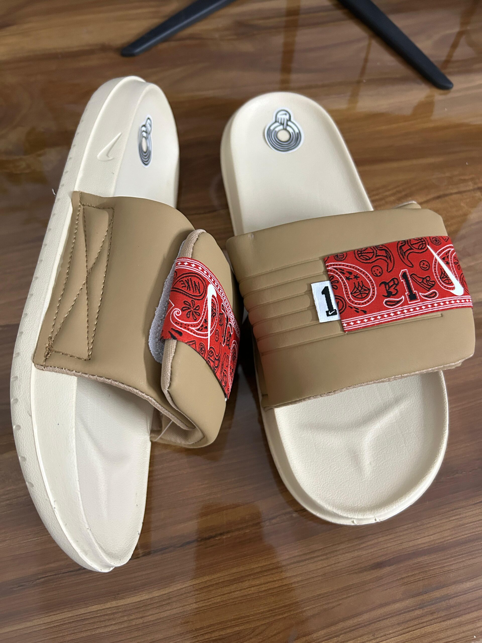 # Off Court Adjust Slides (Beige)