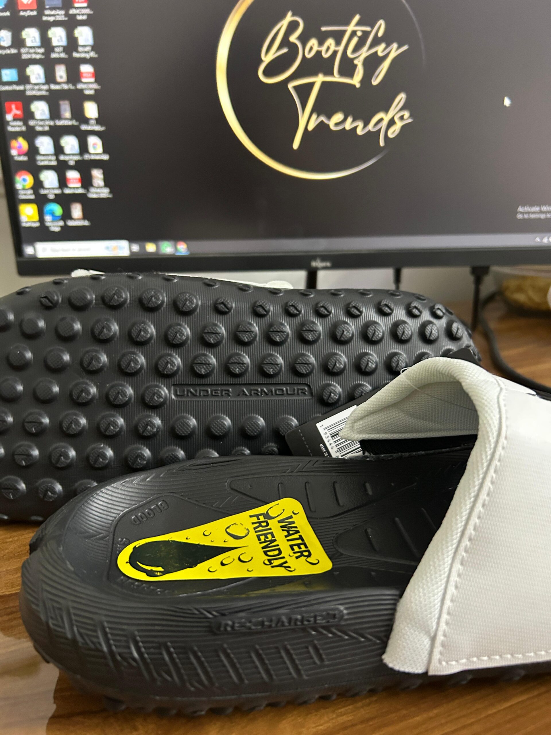 Undr Armr Project Rock 3 Slides (White) - Image 3