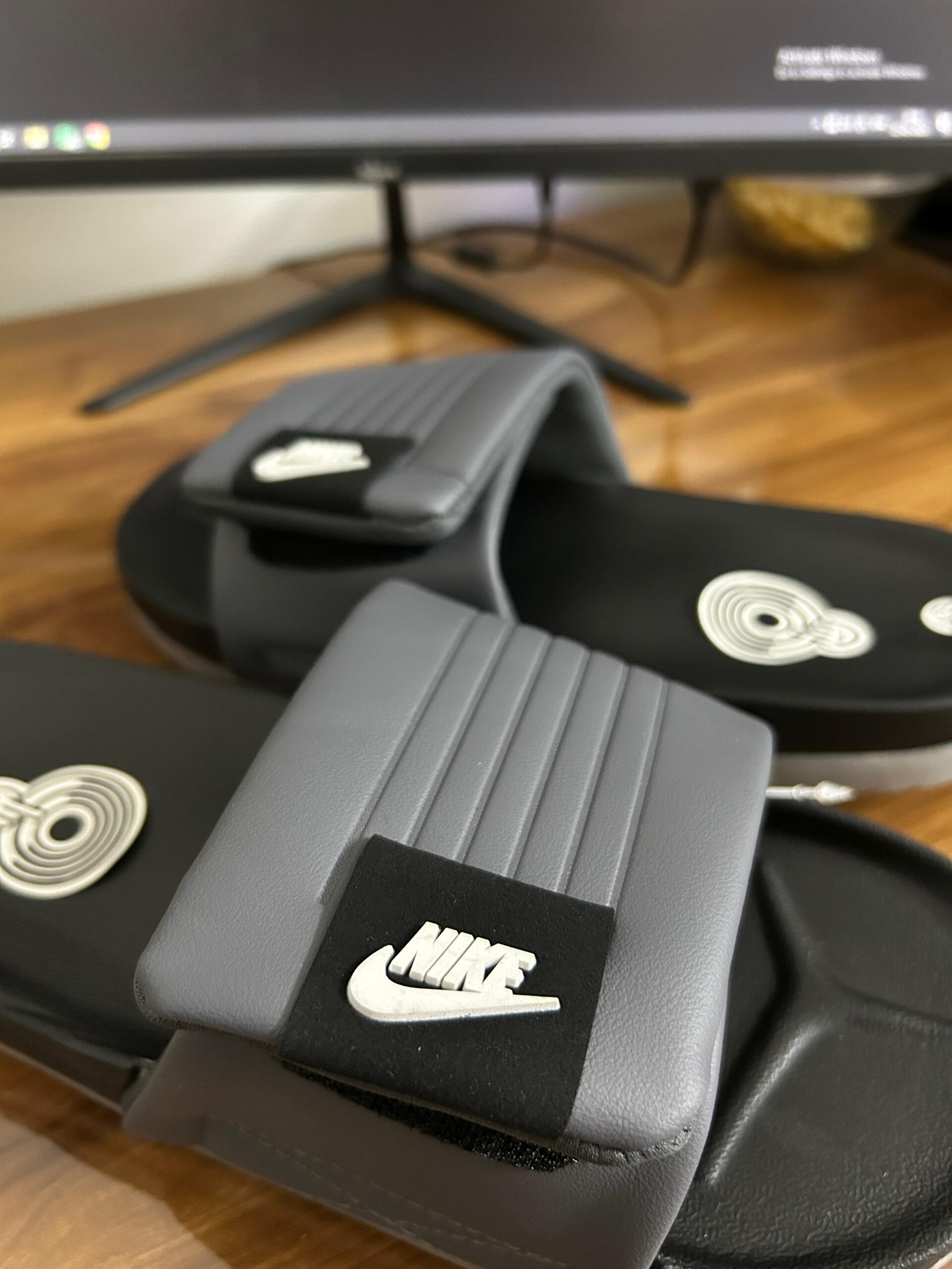 # Off Court Adjust Slides #1 (Black/Grey)