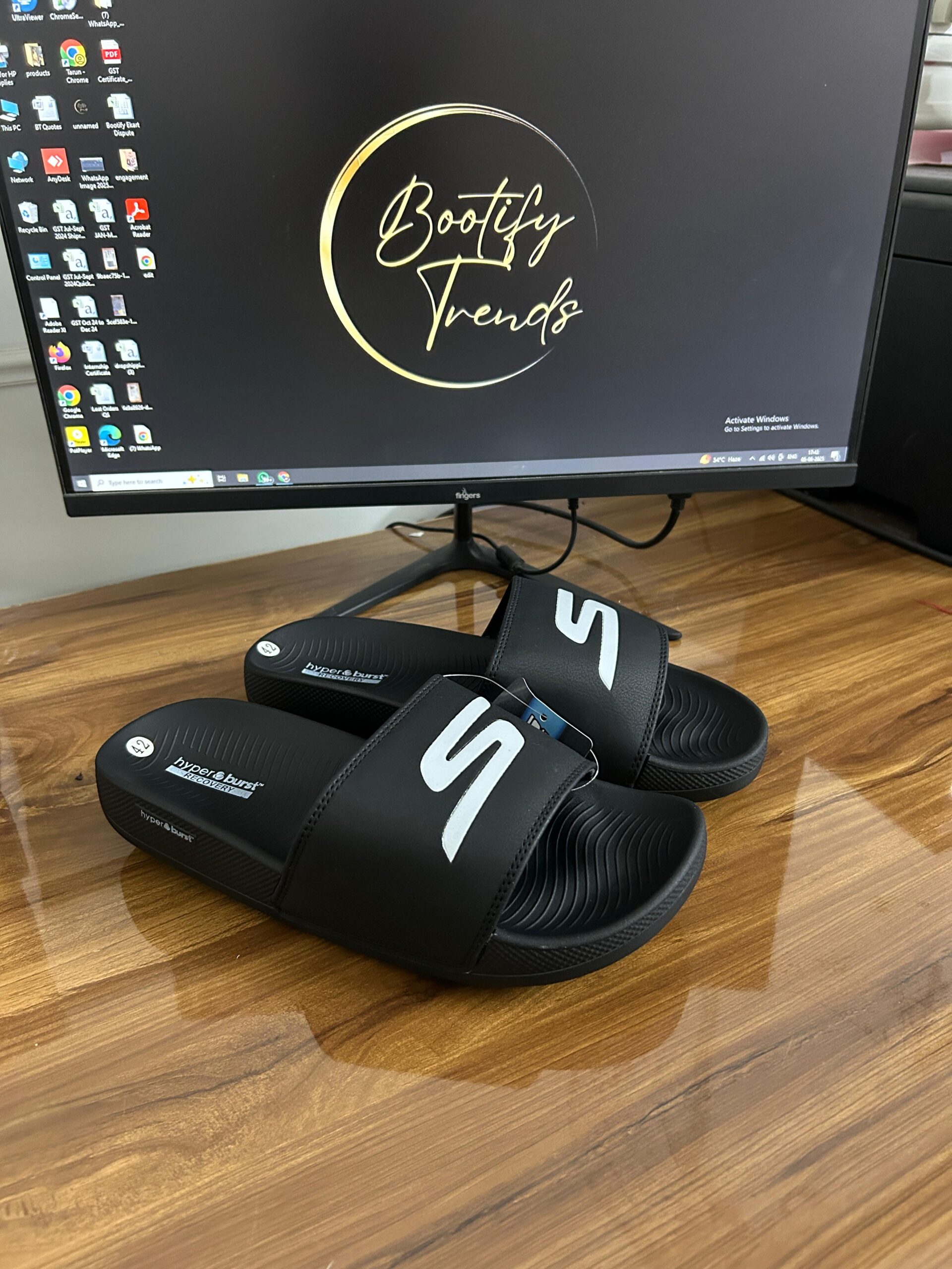 Hyper Burst Recovery Logo Slides (Black)