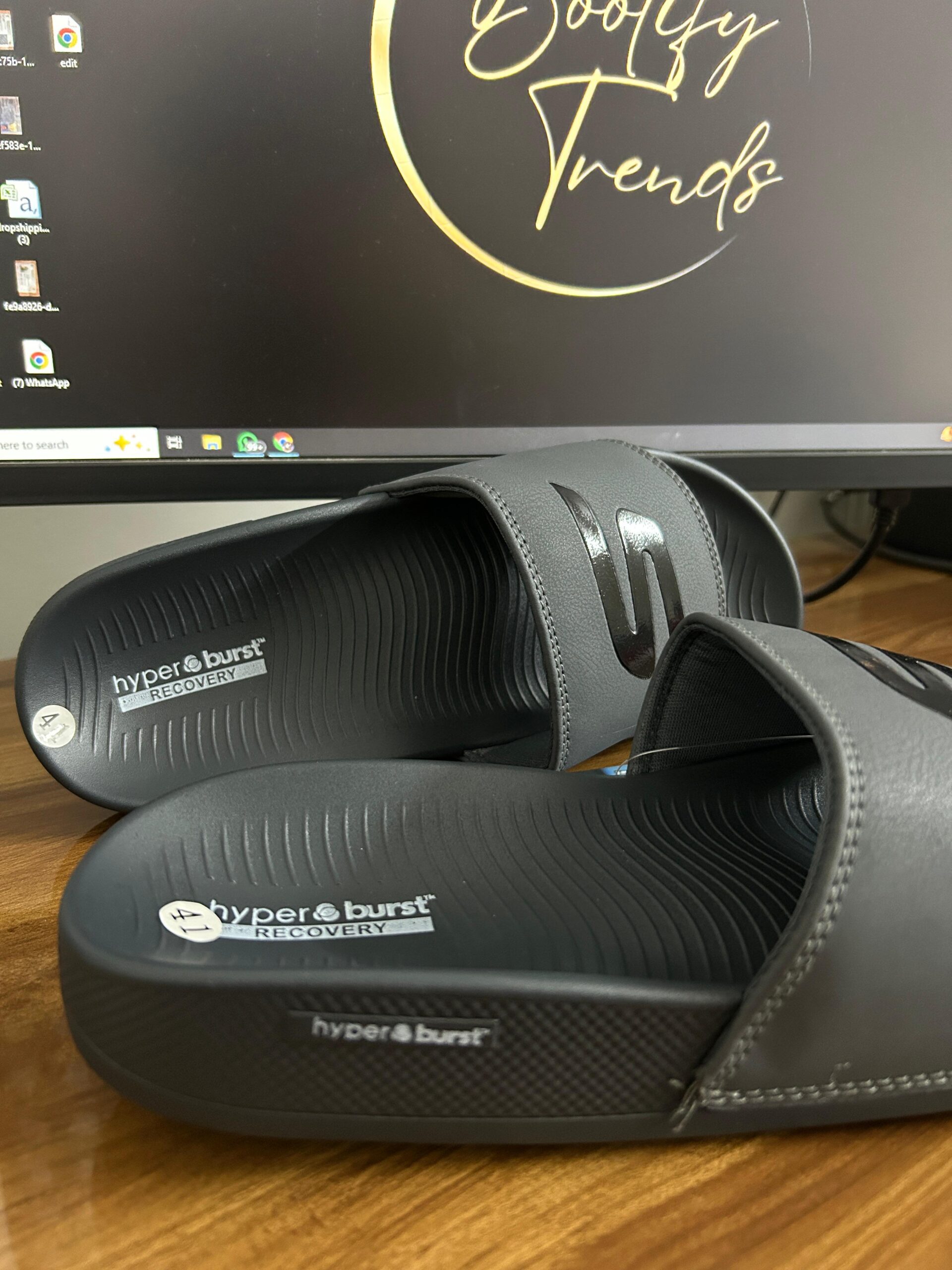 Hyper Burst Recovery Logo Slides (Grey)