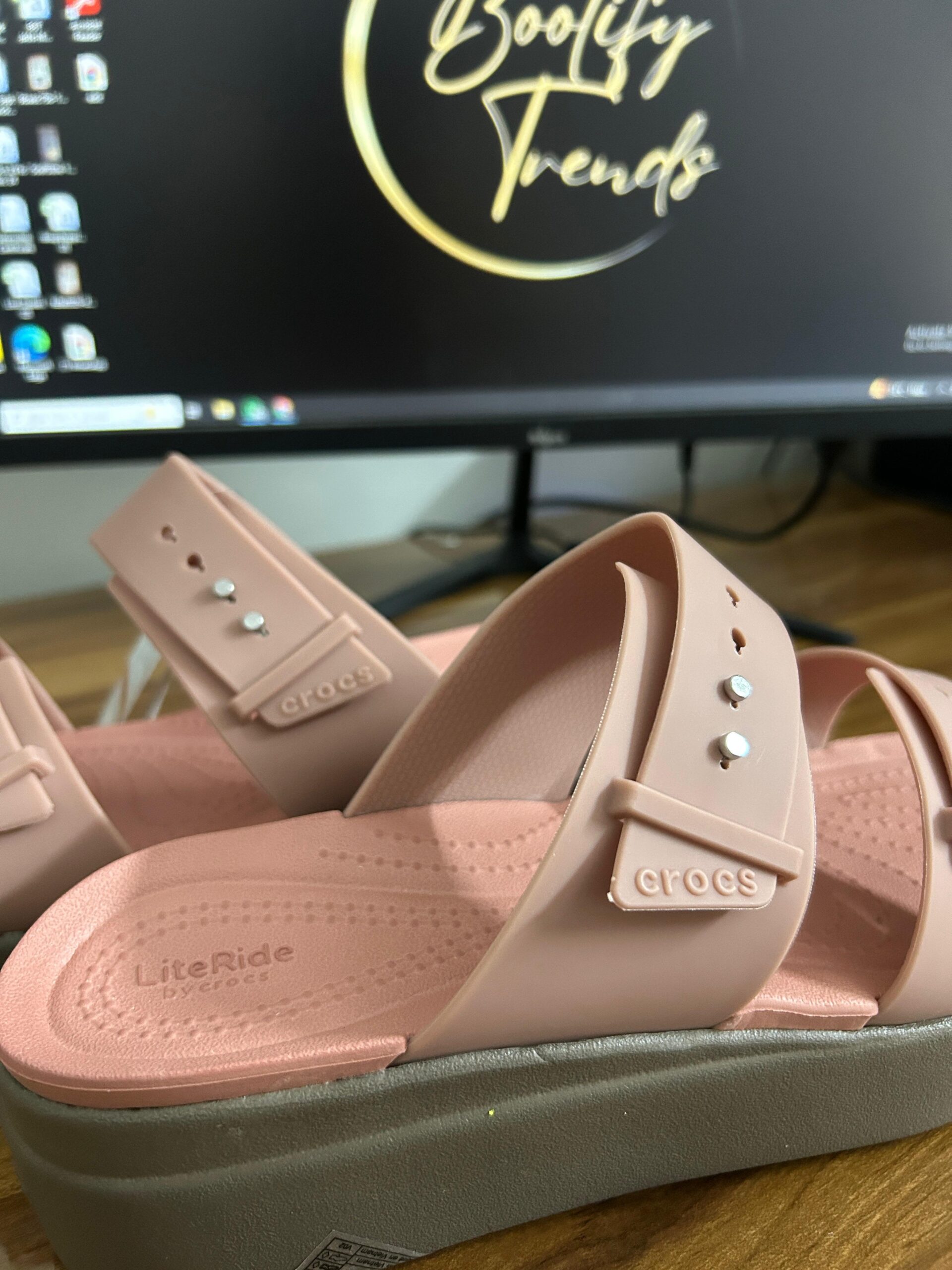 Brooklyn Low Wedge Sandal (Peach)