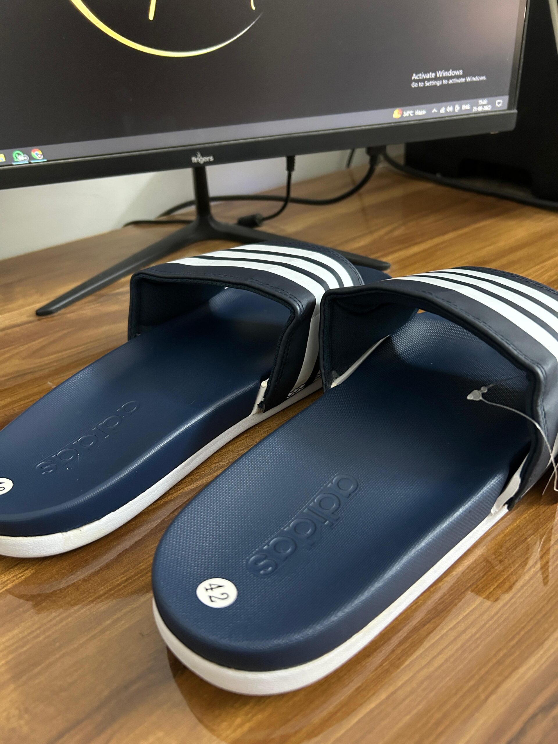 Adilette Slides (Navy)