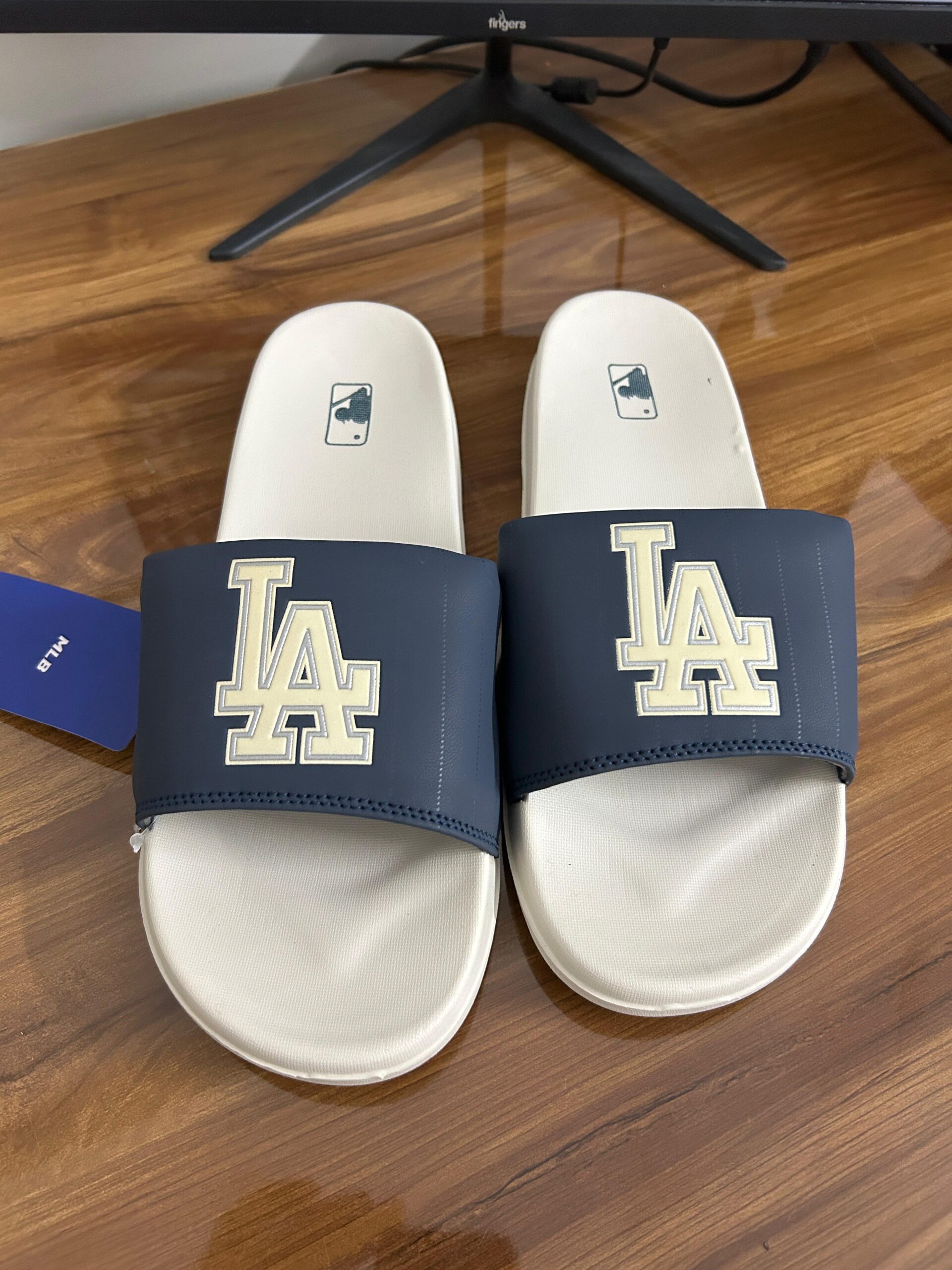 MLB LA Slides (Navy/Beige)
