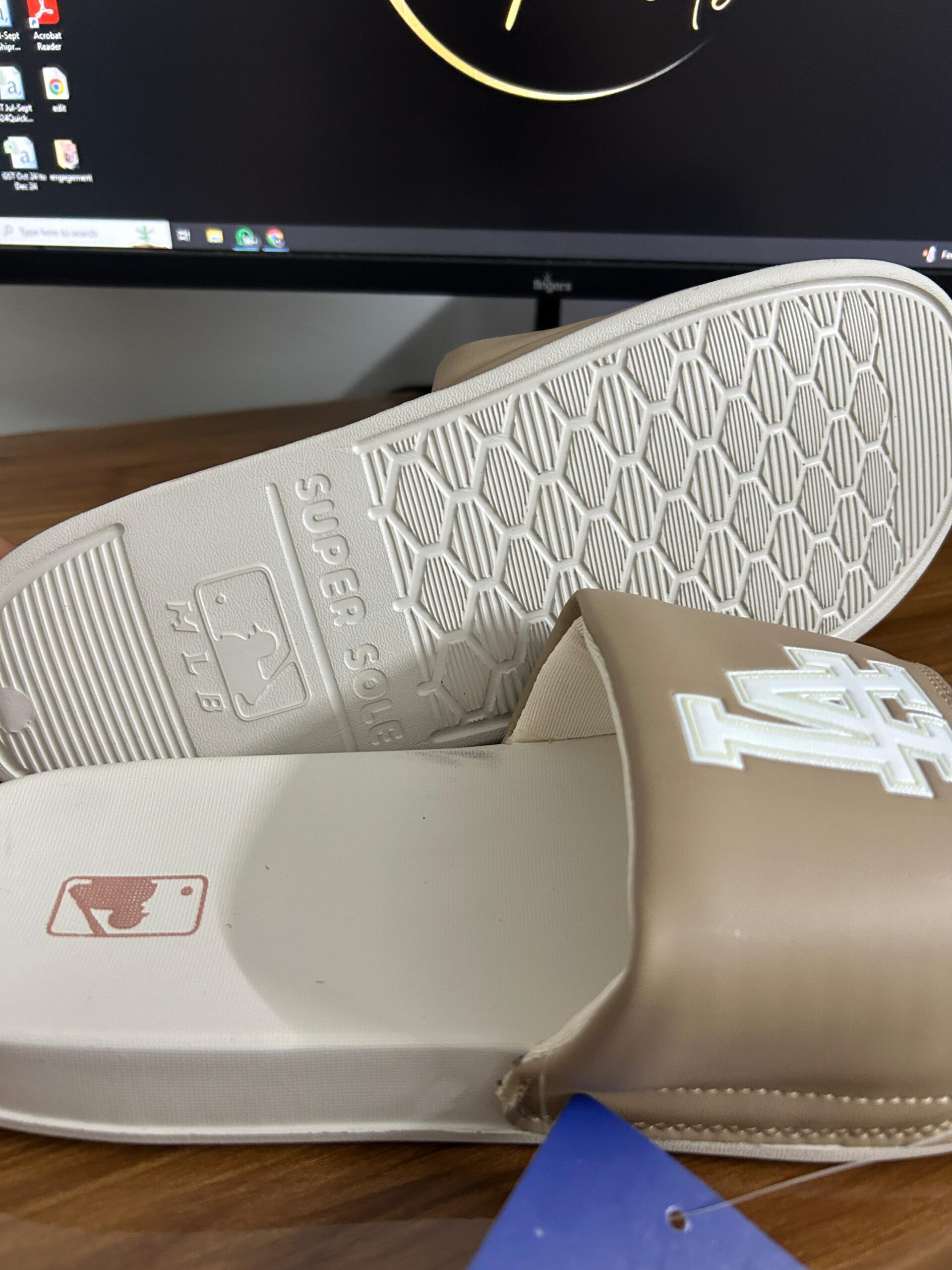 MLB LA Slides (Brown/Beige) - Image 3