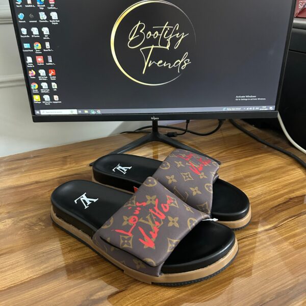 LV Monogram Slides (Brown)