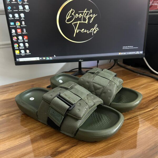 # Off Court Adjust Sport Wear Slides (Green)