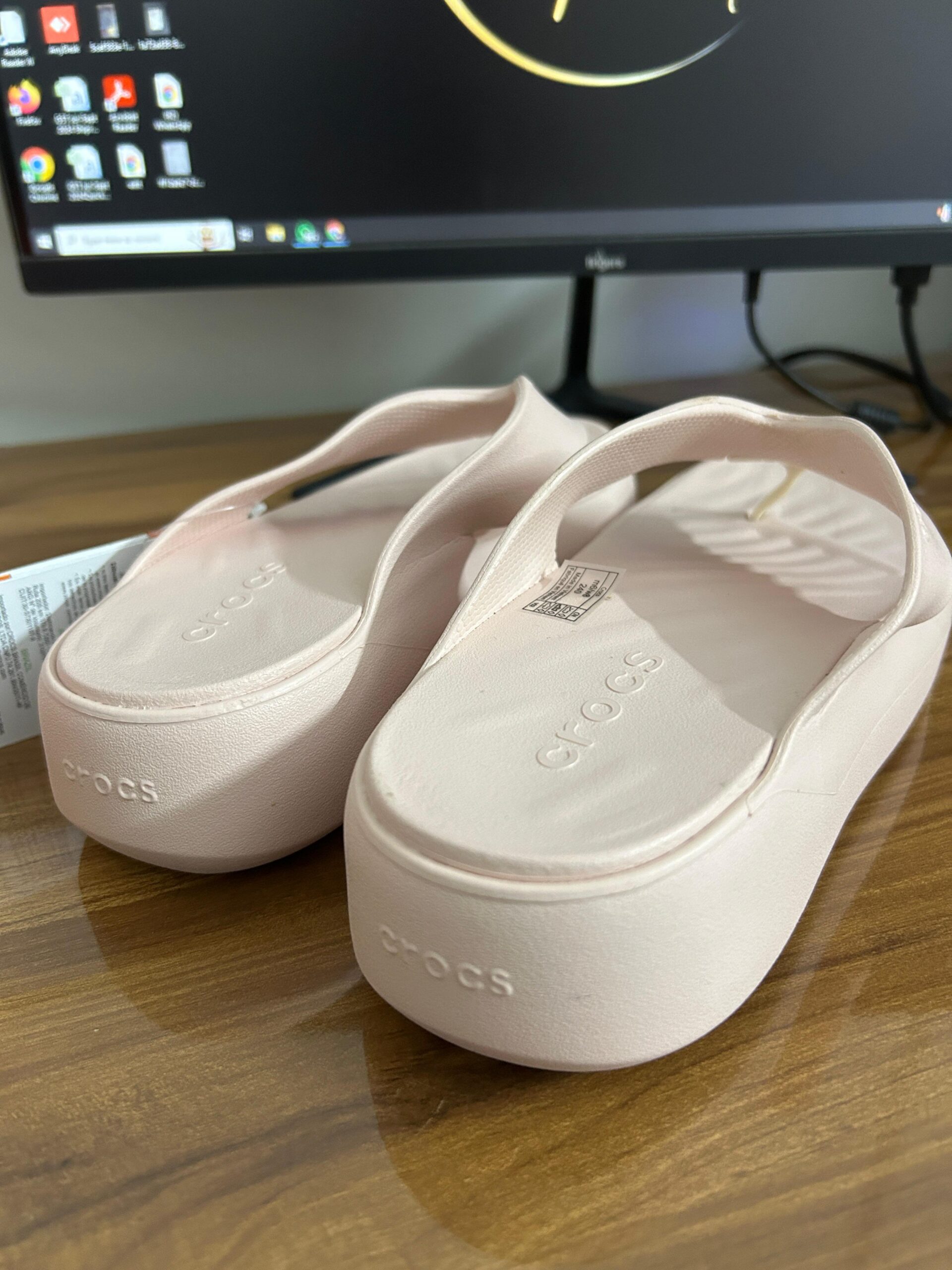 GetAway Platform Flip-Flops (Quartz/Pink)