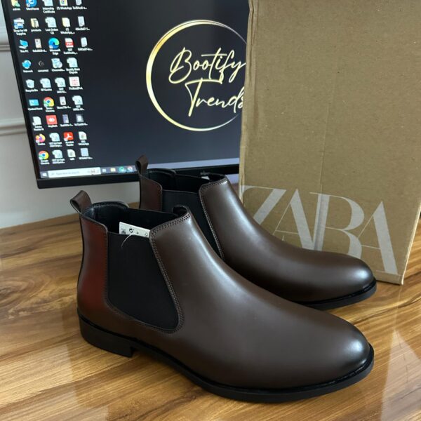 Zara Chelsea Boots (Brown)