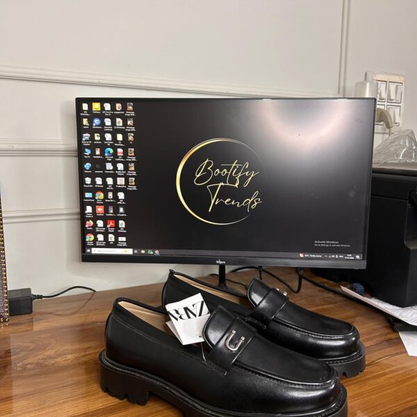 Zara Chunky Penne Loafer (Black)